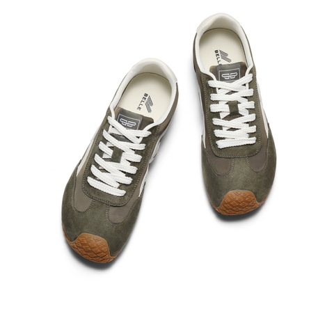 百丽复古潮搭运动阿甘鞋男鞋2025新款秋季休闲百搭德训鞋A2158CM5