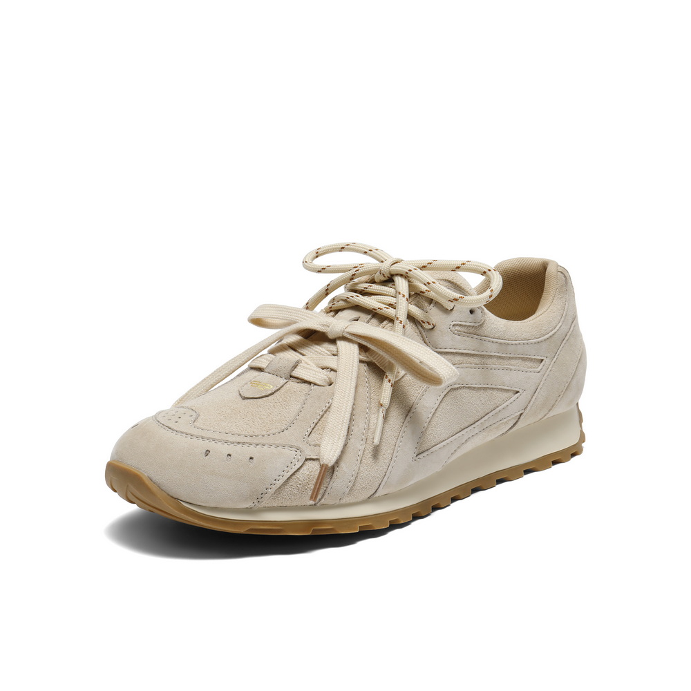 百丽复古时尚阿甘鞋女2025秋新拼接面薄底运动休闲鞋B2811CM5