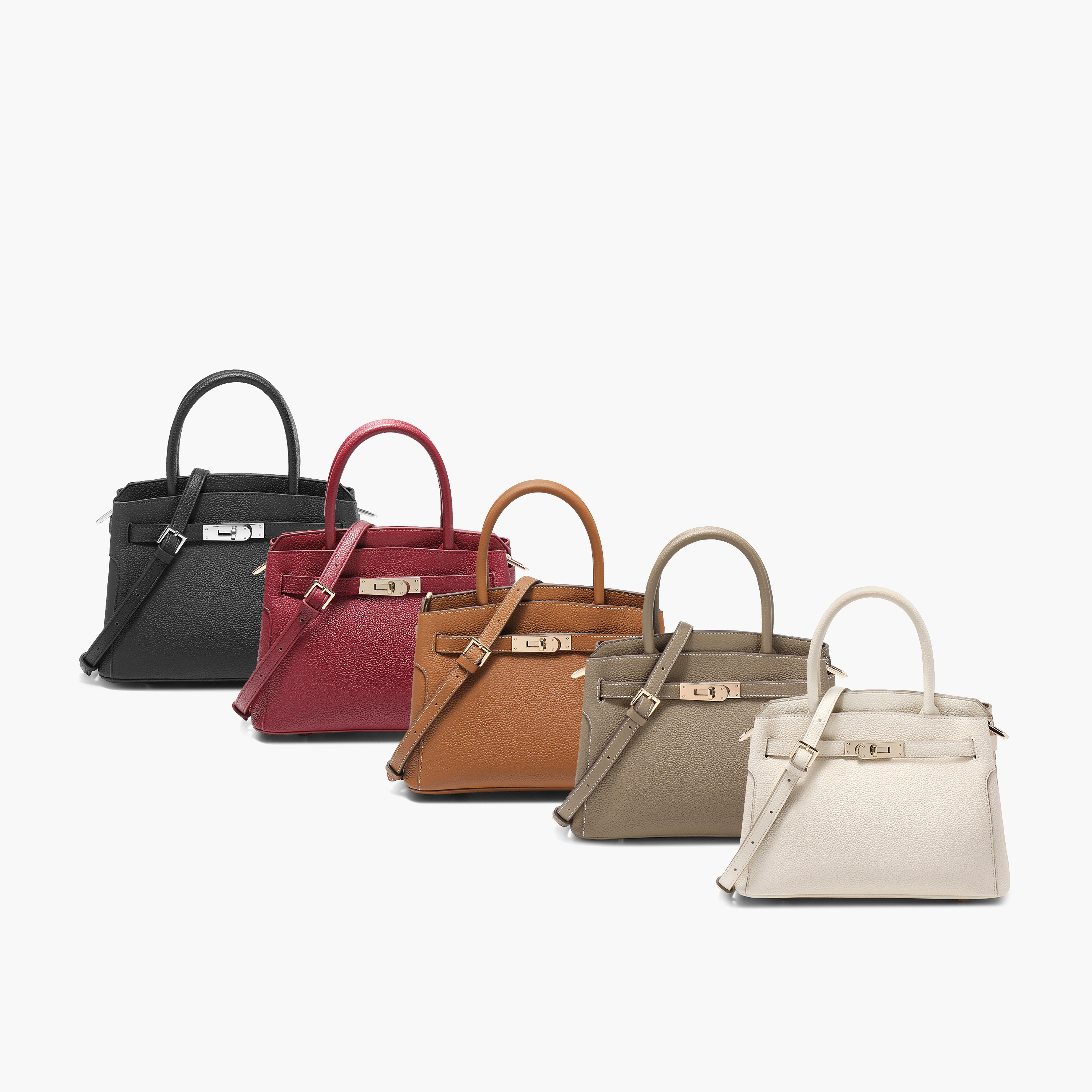 百丽包包女鎏金岁月商场同款质感铂金包单肩斜挎手提包X7257AX5