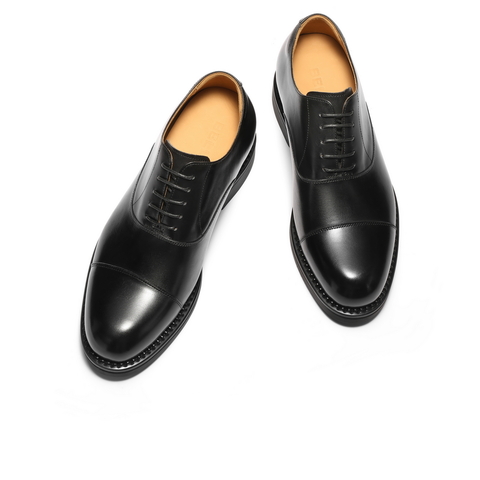 百丽三接头牛津鞋男2025新款秋牛皮革英伦风商务正装皮鞋A2126CM5