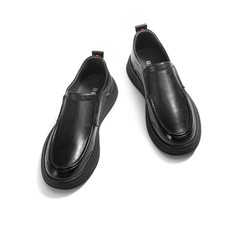 百丽减龄大头休闲皮鞋男2025秋新牛皮革真皮商务鞋A1010CM5