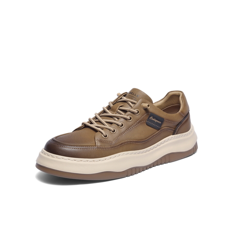 百丽厚底增高休闲板鞋男2025新款秋季户外潮搭套脚工装鞋A2159CM5