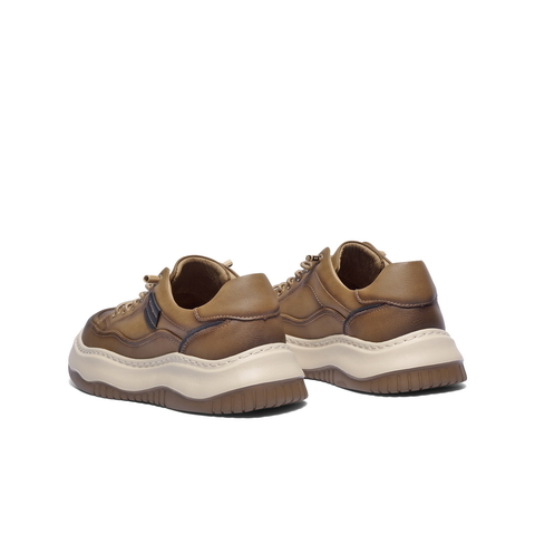 百丽厚底增高休闲板鞋男2025新款秋季户外潮搭套脚工装鞋A2159CM5