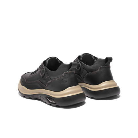 百丽套脚休闲鞋男鞋2025新款冬季商场同款厚底工装鞋加绒8WR01DM5