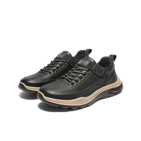 百丽套脚休闲鞋男鞋2025新款冬季商场同款厚底工装鞋加绒8WR01DM5