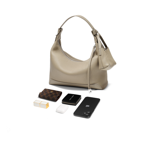 百丽包包女2025商场同款牛皮质感通勤单肩斜挎手提腋下包9275BDX5