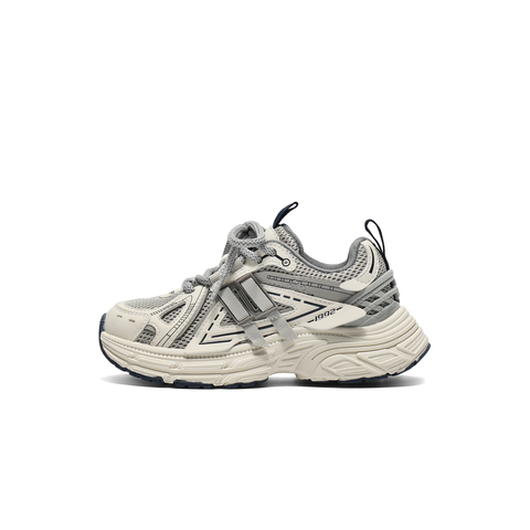 百丽复古撞色老爹鞋女童2025秋新商场同款舒适运动休闲鞋V3102C85