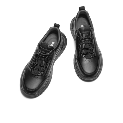 百丽厚底增高健步鞋男2025新款秋季户外跑步休闲运动鞋A2216CM5