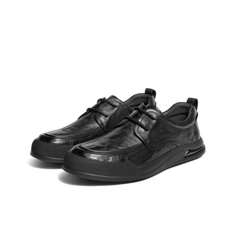 百丽舒适厚底商务鞋男2025新款冬商场同款牛皮革休闲皮鞋8VZ01DM5