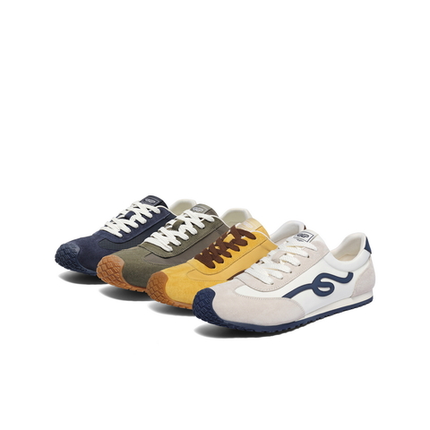 百丽复古潮搭运动阿甘鞋男鞋2025新款秋季休闲百搭德训鞋A2158CM5