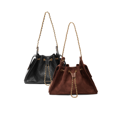 百丽包女2025新款时尚休闲小香风单肩斜挎腋下包托特包X7210DX5