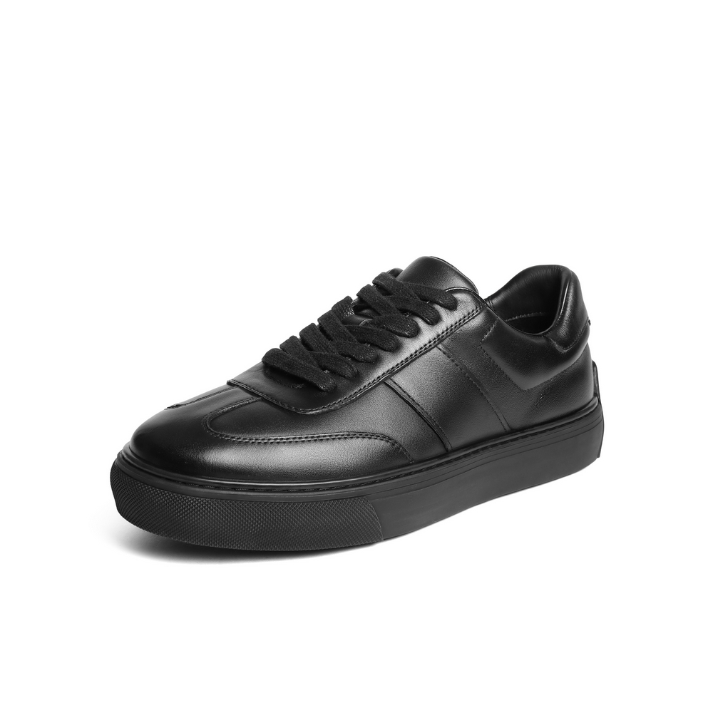 百丽时尚百搭小白鞋男2025新款秋季简约德训厚底休闲板鞋A2028CM5