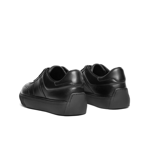 百丽时尚百搭小白鞋男2025新款秋季简约德训厚底休闲板鞋A2028CM5