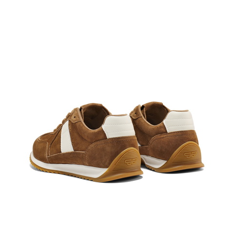 百丽撞色舒适阿甘鞋女2025秋新商场同款薄底复古休闲鞋E4N1DCM5