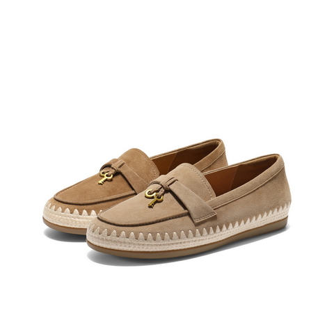 百丽复古乐福鞋女2025秋新商场同款真皮轻便薄底休闲单鞋E7S1DCA5