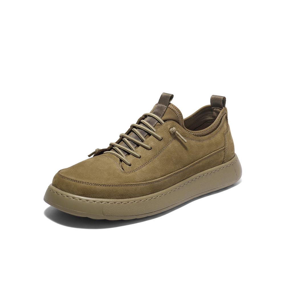 百丽时尚潮搭工装鞋男鞋2025新款秋季免系带厚底休闲板鞋A2042CM5