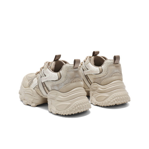 百丽厚底增高老爹鞋女2025秋新商场同款撞色运动休闲鞋E7F1DCM5