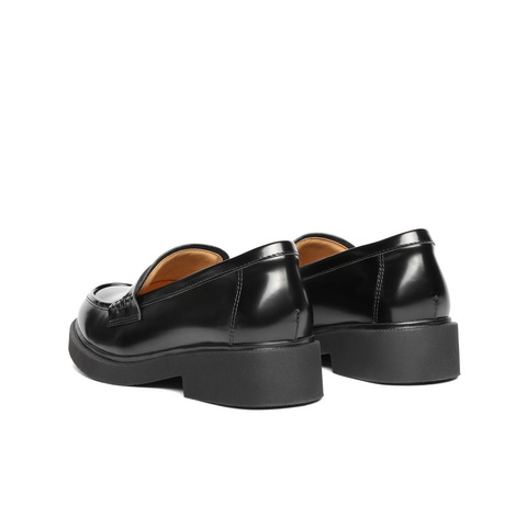 百丽复古乐福鞋女2025秋新商场同款真皮平跟便士乐福D9Z1DCA5