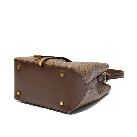 百丽包包女2025秋新复古休闲单肩斜挎手提菜篮子水桶包X2052DX5