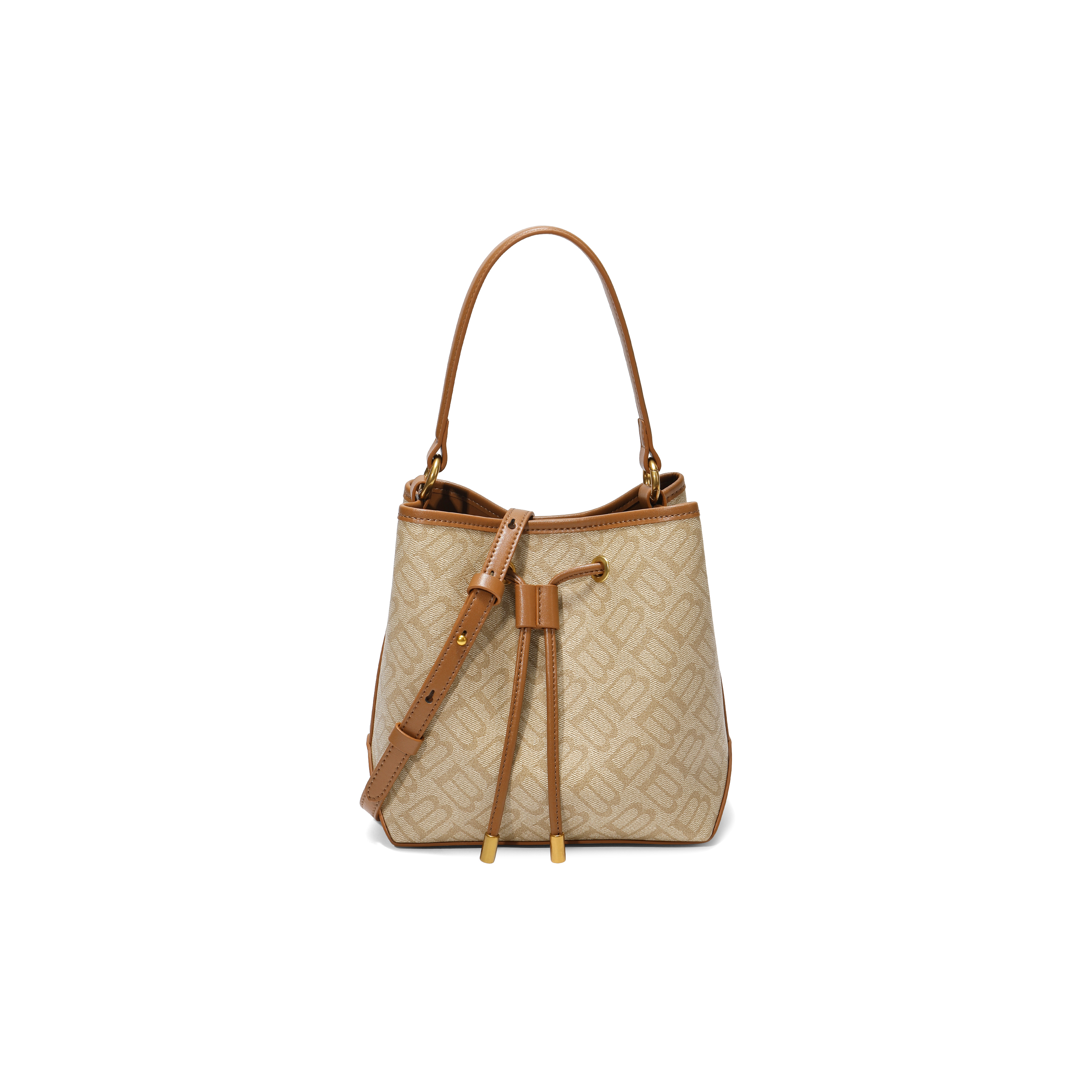 百丽包包女2025秋新复古休闲单肩斜挎手提菜篮子水桶包X2052DX5