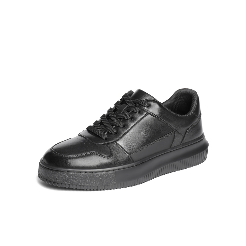 百丽时尚百搭小白鞋男2025新款秋季厚底增高简约休闲板鞋A2029CM5