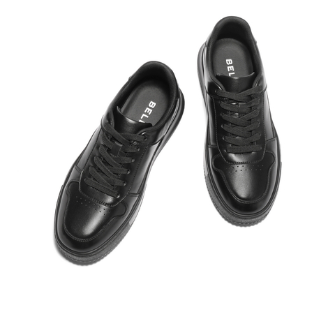 百丽时尚百搭小白鞋男2025新款秋季厚底增高简约休闲板鞋A2029CM5