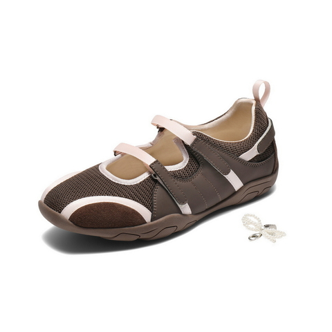 百丽时尚芭蕾风玛丽珍鞋女2025秋新商场同款魔术贴休闲鞋E7A1DCQ5