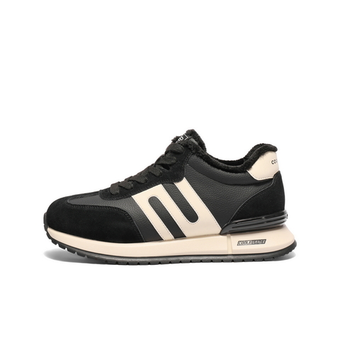 百丽高帮休闲运动鞋男2025新款冬商场同款复古阿甘德训鞋8WW01DD5