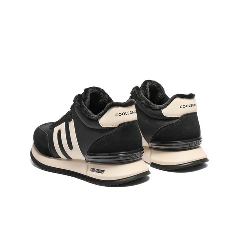 百丽高帮休闲运动鞋男2025新款冬商场同款复古阿甘德训鞋8WW01DD5