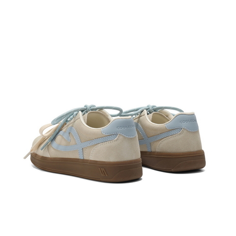 百丽撞色爱心德训鞋女2025秋新商场同款舒适薄底休闲板鞋E7L1DCM5