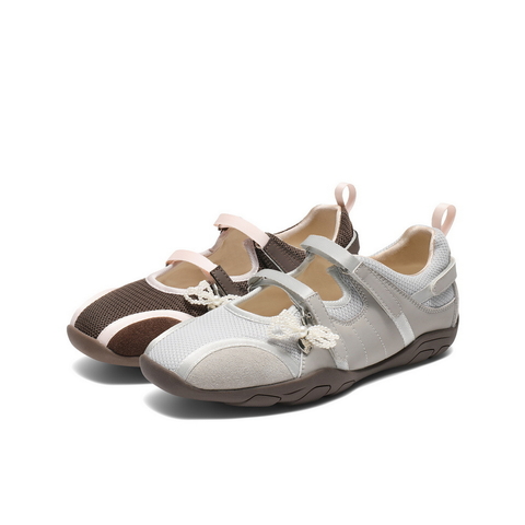 百丽时尚芭蕾风玛丽珍鞋女2025秋新商场同款魔术贴休闲鞋E7A1DCQ5