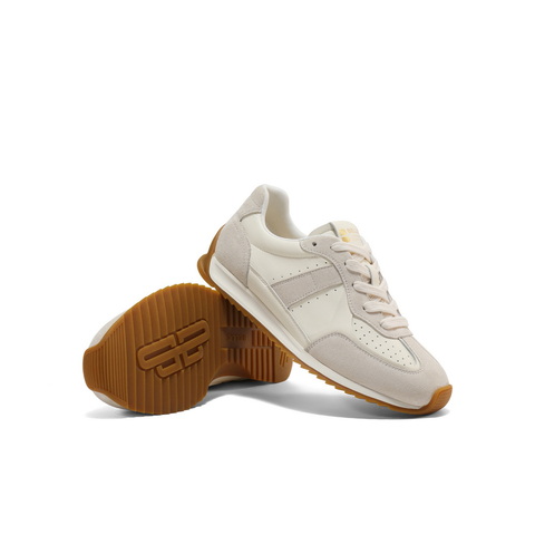 百丽撞色舒适阿甘鞋女2025秋新商场同款薄底复古休闲鞋E4N1DCM5