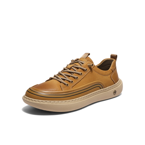 百丽厚底增高休闲板鞋男2025新款冬商场同款一脚蹬工装鞋8WP01DM5