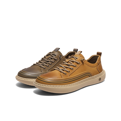 百丽厚底增高休闲板鞋男2025新款冬商场同款一脚蹬工装鞋8WP01DM5