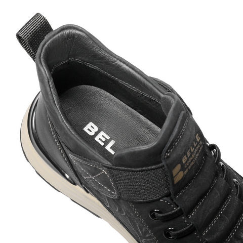 百丽高帮休闲板鞋男2025新款冬季商场同款厚底套脚工装鞋8WQ01DD5