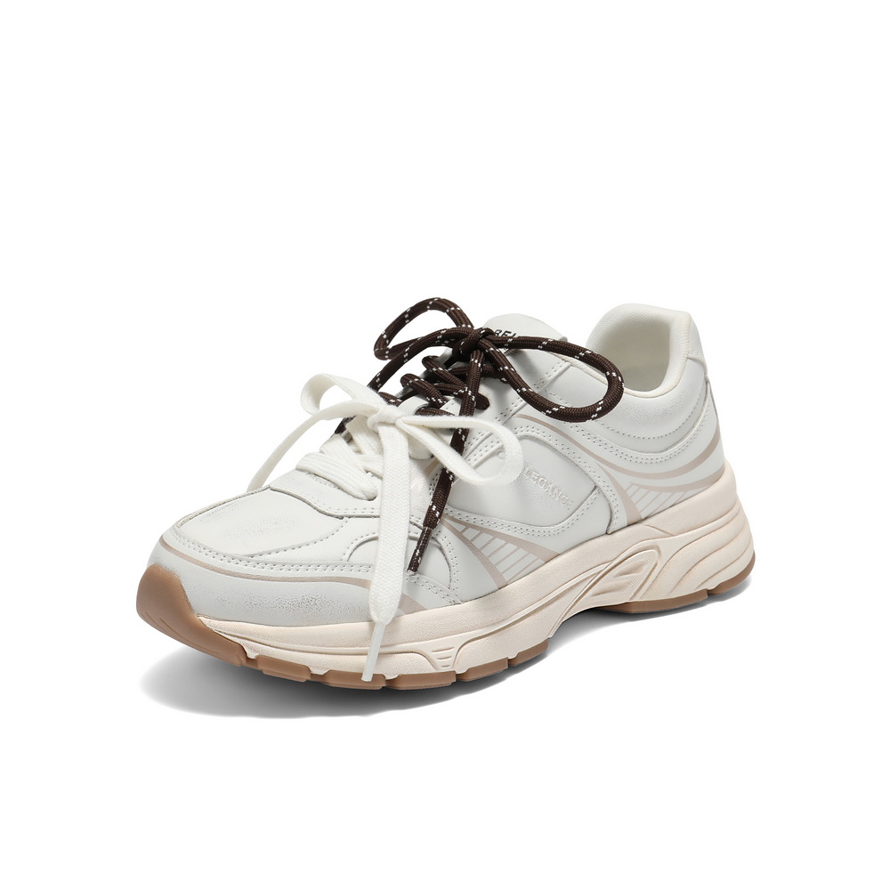 百丽复古百搭老爹鞋女2025秋新商场同款厚底增高休闲鞋E4M1DCM5