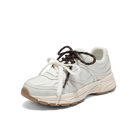 百丽复古百搭老爹鞋女2025秋新商场同款厚底增高休闲鞋E4M1DCM5