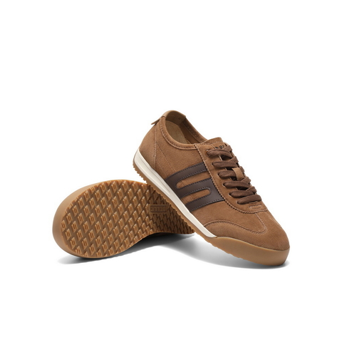 百丽复古跑道德训鞋女2025秋新商场同款舒适薄底休闲鞋E7U1DCM5