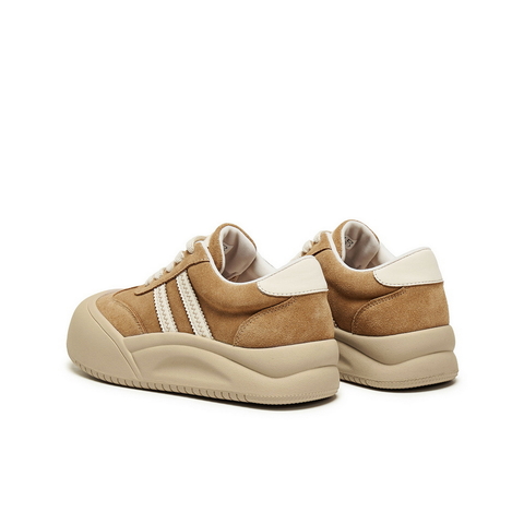 百丽撞色厚底休闲鞋女2025冬新商场同款保暖休闲板鞋E6X1DDM5