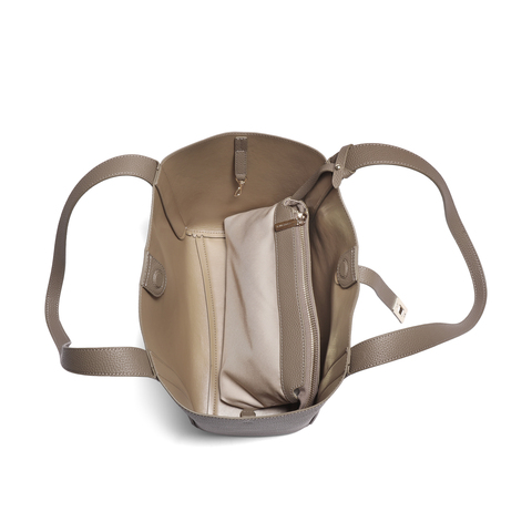 百丽包女25秋新商场同款质感通勤牛皮革大容量单肩托特包BL863DX5