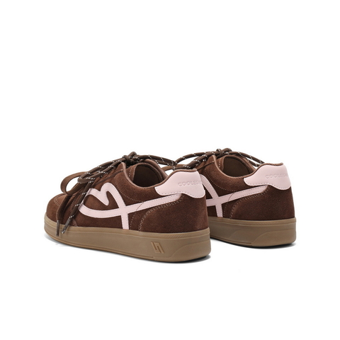 百丽撞色爱心德训鞋女2025秋新商场同款舒适薄底休闲板鞋E7L1DCM5