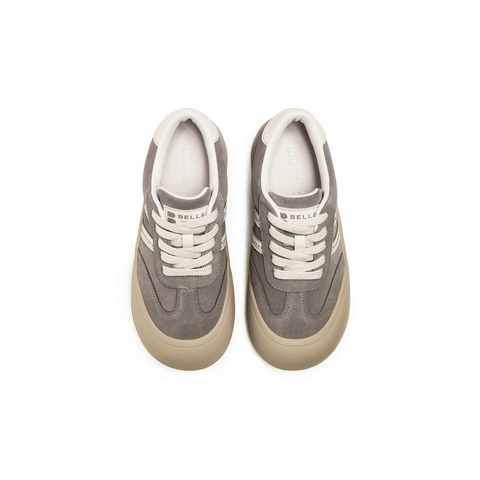 百丽撞色厚底休闲鞋女2025冬新商场同款保暖休闲板鞋E6X1DDM5