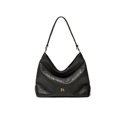 百丽包女25新商场同款手抓纹褶皱肌理HOBO单肩斜挎托特包2067ACX5