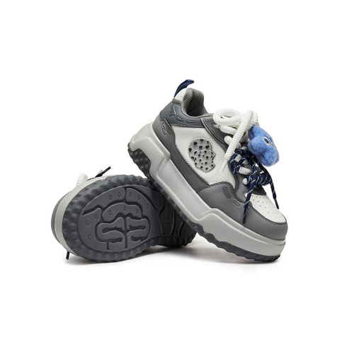 百丽潮酷板鞋女2025秋新商场同款厚底增高绒绒饰扣休闲鞋E7D1DCM5