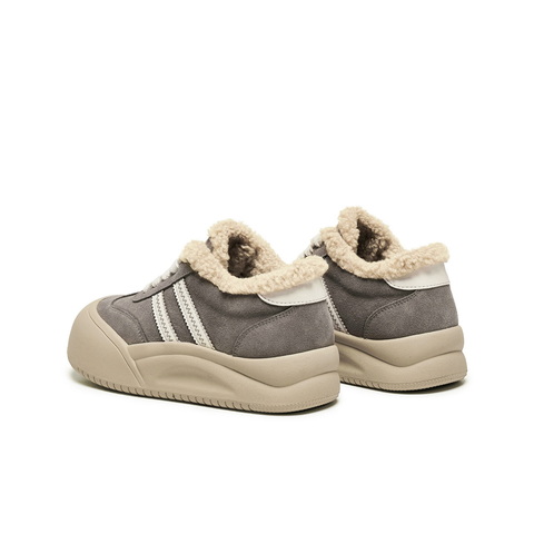 百丽撞色厚底休闲鞋女2025冬新商场同款保暖休闲板鞋E6X1DDM5