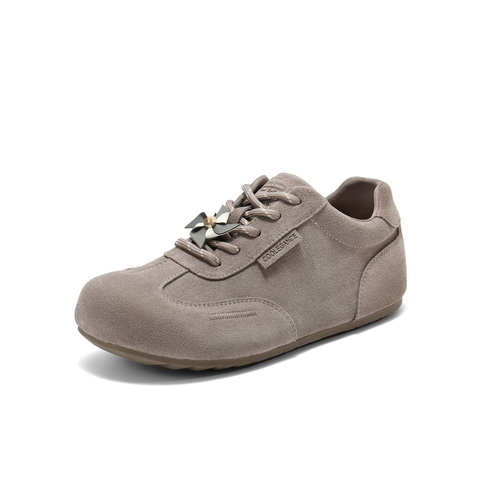 百丽质感勃肯鞋女2025秋时尚串珠内增高舒适休闲鞋B2874CM5