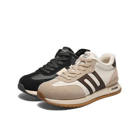 百丽高帮休闲运动鞋男2025新款冬商场同款复古阿甘德训鞋8WW01DD5