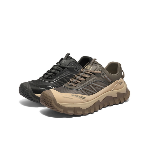 百丽厚底增高休闲运动鞋男2025新款冬季户外徒步鞋登山鞋8XK01DM5