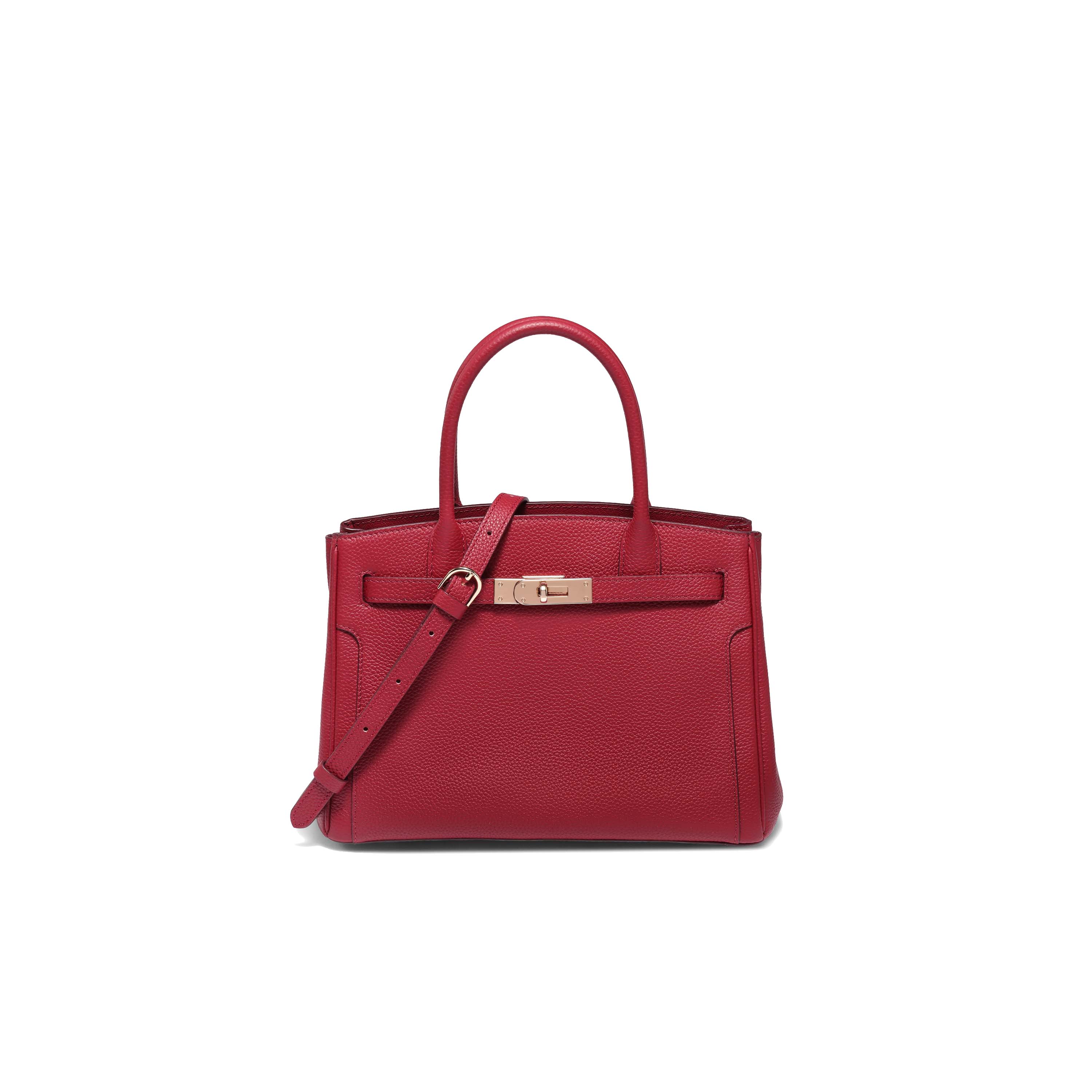 百丽包包女2025秋新款鎏金岁月铂金包单肩斜挎真皮手提包JY151DX5