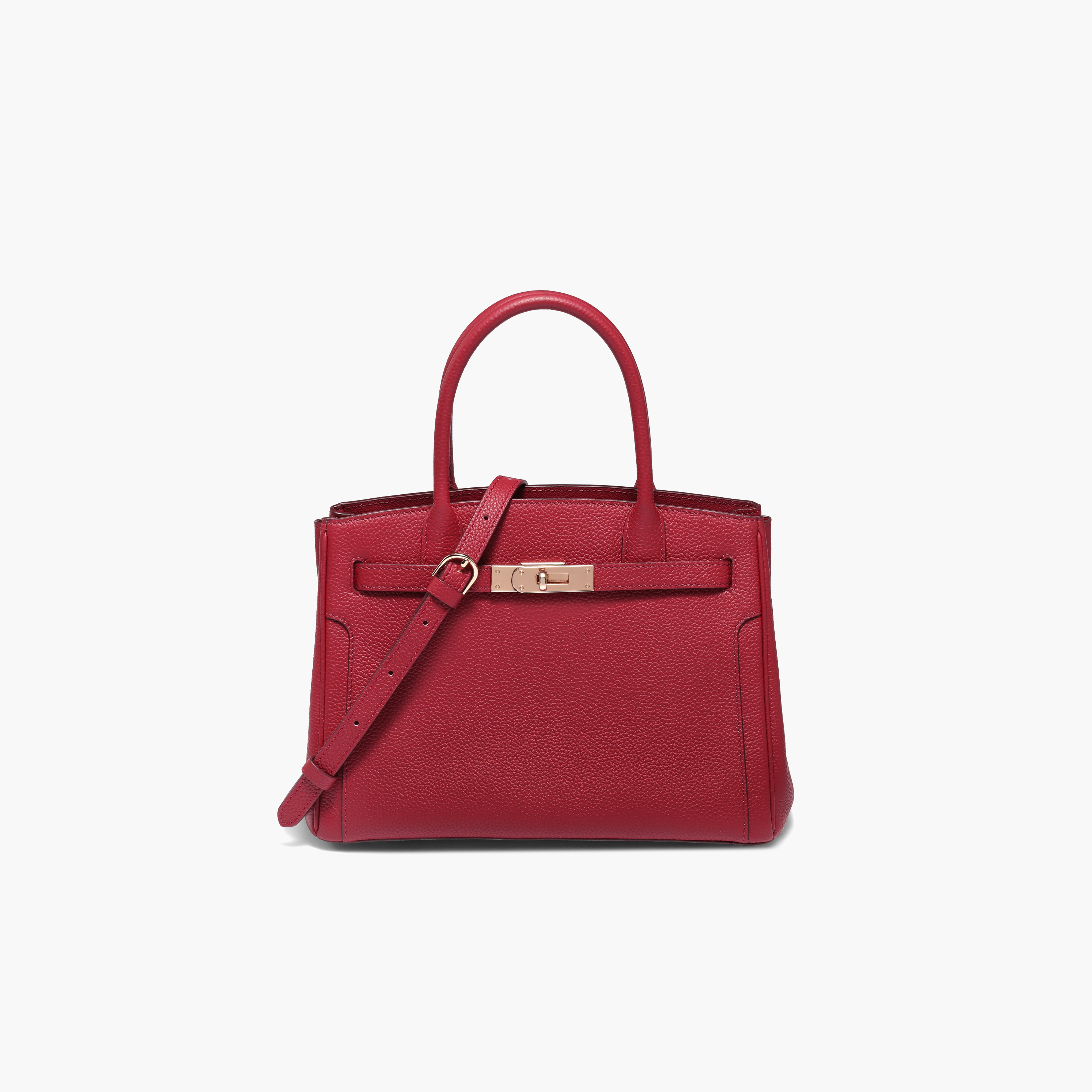 百丽包包女2025秋新款鎏金岁月铂金包单肩斜挎真皮手提包JY151DX5